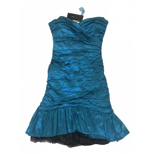 Pre-owned Bcbg Max Azria Mini Dress In Blue