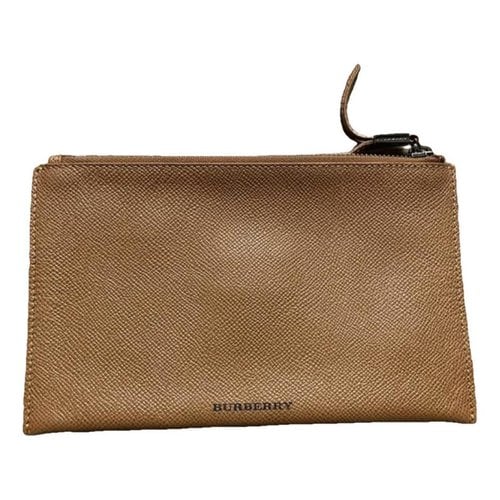 Pre-owned Burberry Leather Small Bag In Brown