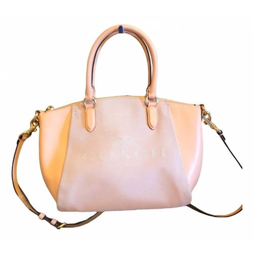 Pre-owned Coach Leather Crossbody Bag In Pink