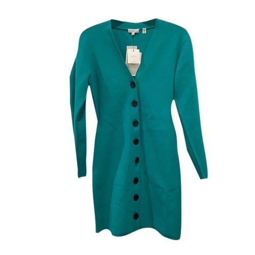 Pre-owned A.l.c Mini Dress In Turquoise