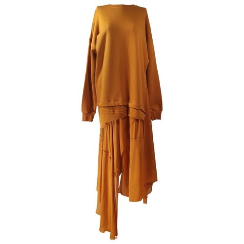 Pre-owned Diesel Maxi Dress In Yellow
