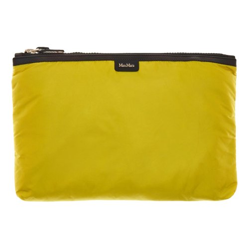 Pre-owned Max Mara Clutch Bag In Yellow