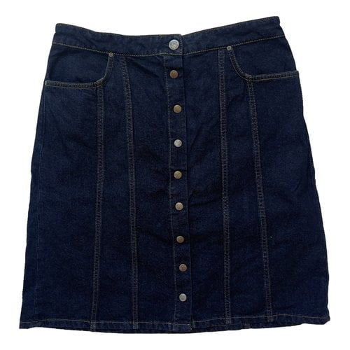 Pre-owned Lee Mid-length Skirt In Navy
