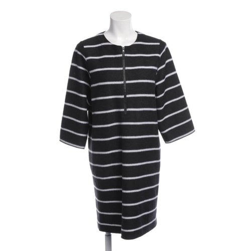 Pre-owned Marc Cain Wool Dress In Black