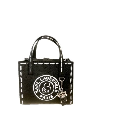 Pre-owned Karl Lagerfeld Leather Bag In Black