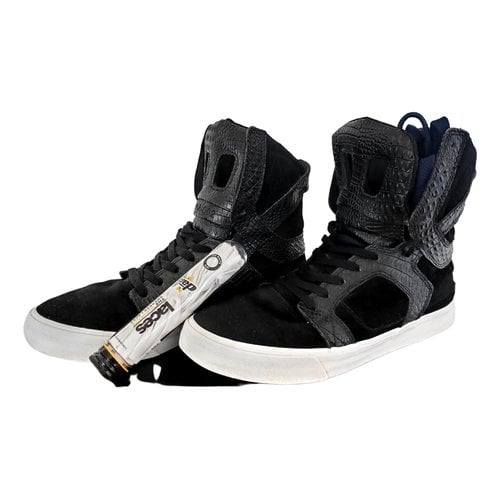 Pre-owned Supra High Trainers In Black