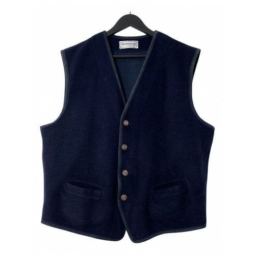 Pre-owned Burberry Wool Vest In Blue