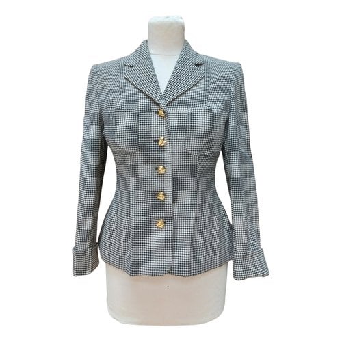 Pre-owned Moschino Wool Blazer In Black