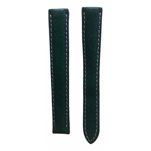Pre-owned Cartier Leather Bracelet In Green