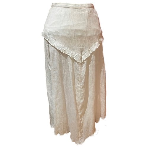 Pre-owned Isabel Marant Étoile Maxi Skirt In White