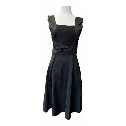 Pre-owned Cotélac Mid-length Dress In Black