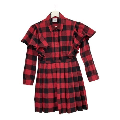 Pre-owned Vetements Mini Dress In Red