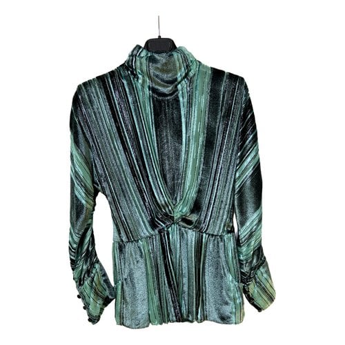 Pre-owned Jw Anderson Silk Blouse In Green