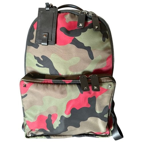 Pre-owned Valentino Garavani Rockstud Backpack In Multicolour