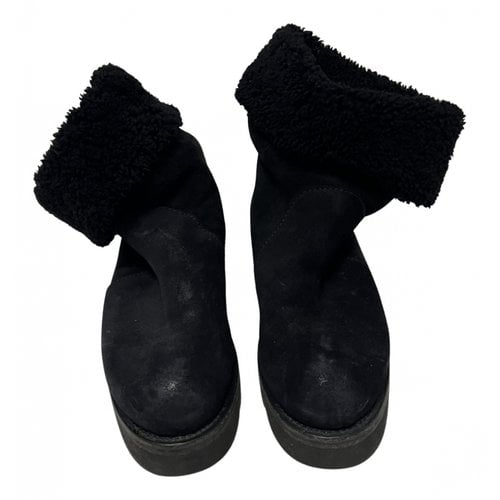 Pre-owned Ermanno Scervino Snow Boots In Black