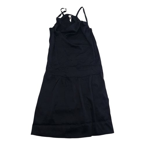 Pre-owned Cycle Silk Mid-length Dress In Black