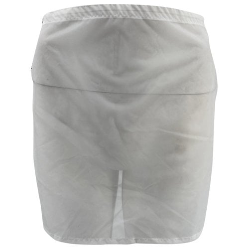 Pre-owned Maisoncléo Mini Skirt In White