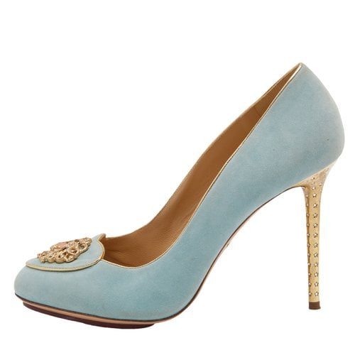 Pre-owned Charlotte Olympia Heels In Green