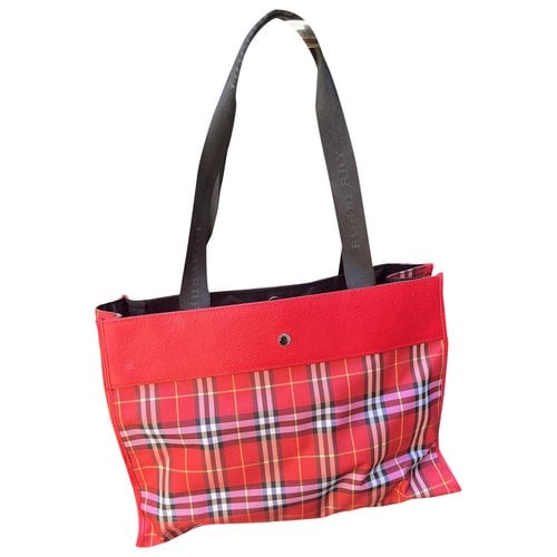 Pre-owned Burberry Tote In Red
