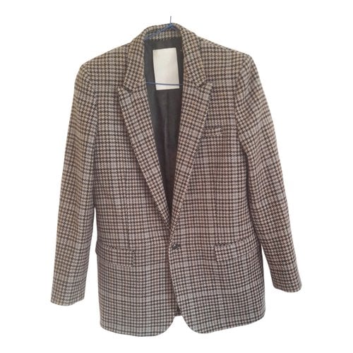 Pre-owned Pinko Wool Caban In Multicolour