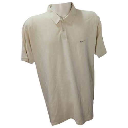 Pre-owned Nike Polo Shirt In White