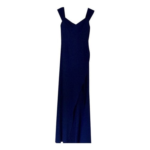 Pre-owned Reformation Wool Maxi Dress In Blue