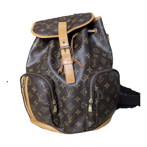 Pre-owned Louis Vuitton Bosphore Backpack Leather Backpack In Brown