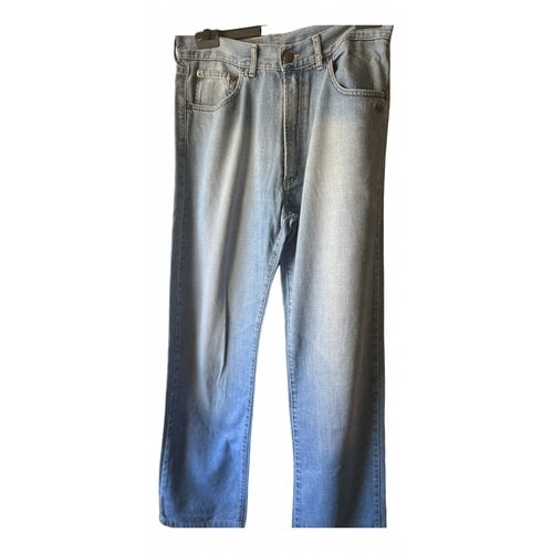 Pre-owned Burberry Large Pants In Blue