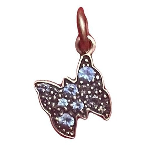 Pre-owned Dodo Papillon Pink Gold Pendant In Blue