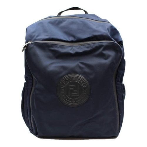 Pre-owned Fendi Cloth Bag In Blue