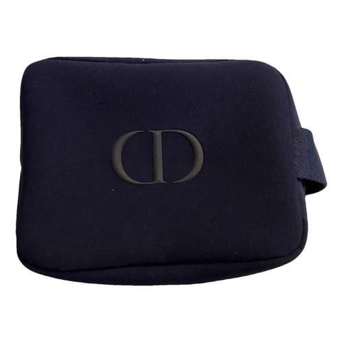 Pre-owned Dior Cloth Small Bag In Navy
