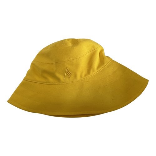 Pre-owned Attico Hat In Yellow