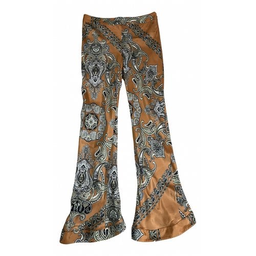Pre-owned Chloé Silk Large Pants In Other