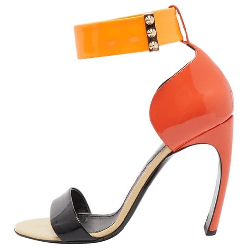 Pre-owned Nicholas Kirkwood Patent Leather Sandal In Multicolour