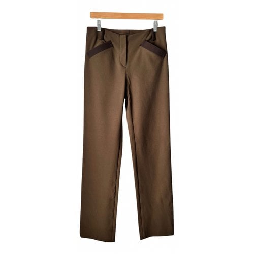 Pre-owned Prada Slim Pants In Brown