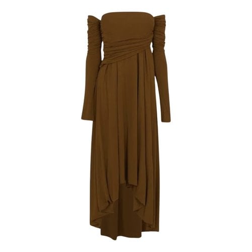 Pre-owned Khaite Mid-length Dress In Brown