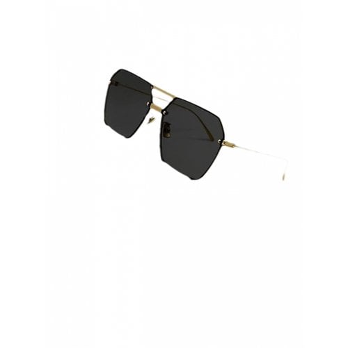 Pre-owned Bottega Veneta Aviator Sunglasses In Black