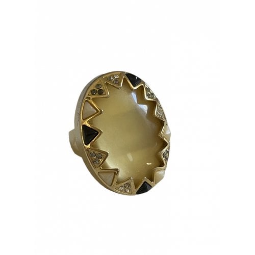 Pre-owned House Of Harlow 1960 Ring In Gold