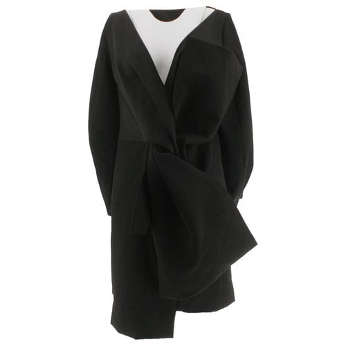 Pre-owned Nina Ricci Wool Mid-length Dress In Black