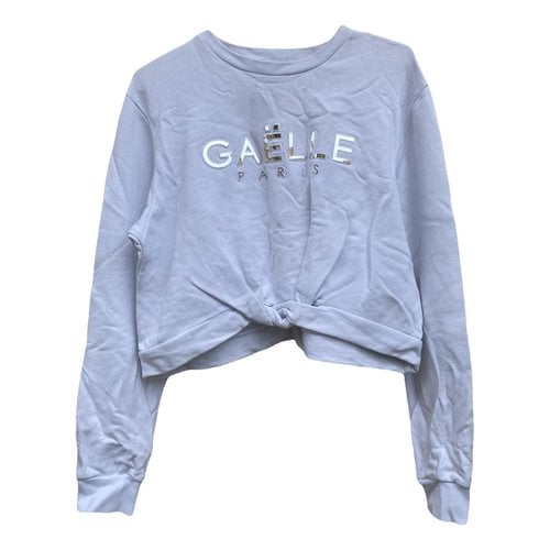 Pre-owned Gaelle Paris Sweatshirt In White