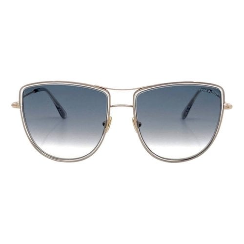 Pre-owned Tom Ford Oversized Sunglasses In Gold