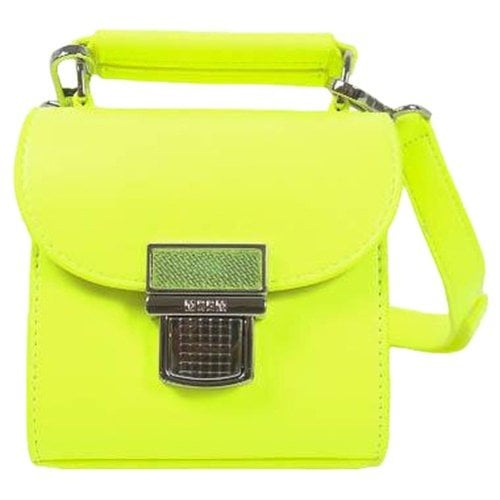 Pre-owned Msgm Cloth Crossbody Bag In Yellow