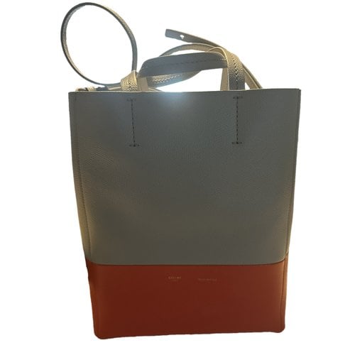 Pre-owned Celine Cabas Vertical Leather Tote In Multicolour