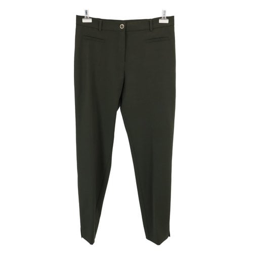 Pre-owned Elena Miro' Trousers In Green