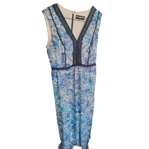 Pre-owned Karl Lagerfeld Maxi Dress In Blue