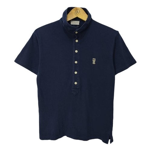 Pre-owned Issey Miyake Polo Shirt In Navy