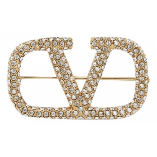 Pre-owned Valentino Garavani Pin & Brooche In Gold