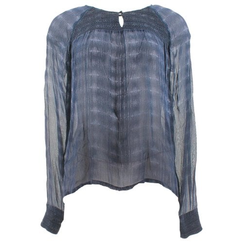 Pre-owned Berenice Blouse In Navy