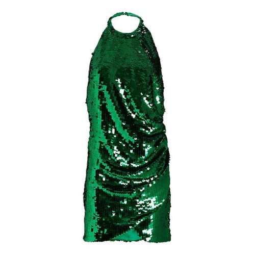 Pre-owned Ronny Kobo Mini Dress In Green