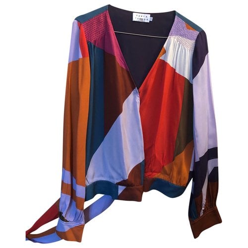 Pre-owned Tanya Taylor Silk Top In Multicolour
